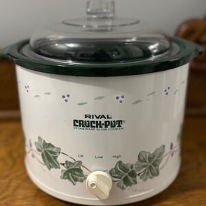 🌟 NEW 🌟 Vintage RIVAL Crock Pot Stoneware Slow Cooker 2.5 Quart